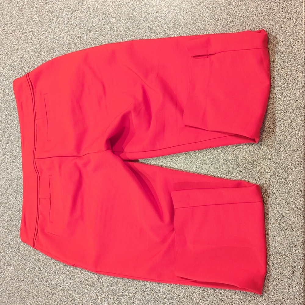 Apt. 9 Women's Vibrant Red Torie Cropped Capri Pants 6